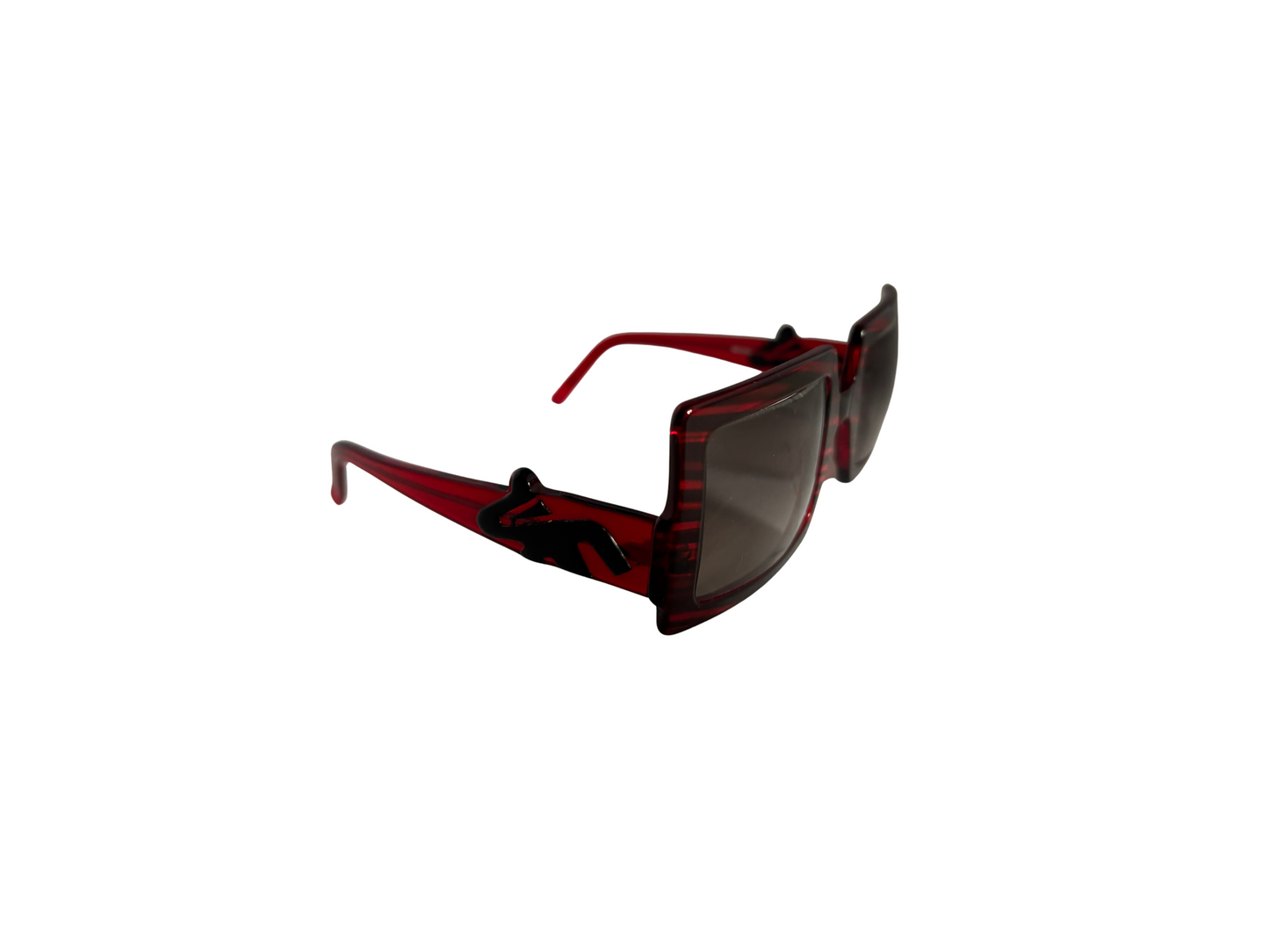 Traction Productions - Lunettes de soleil Vintage rouge et noire - Meonia