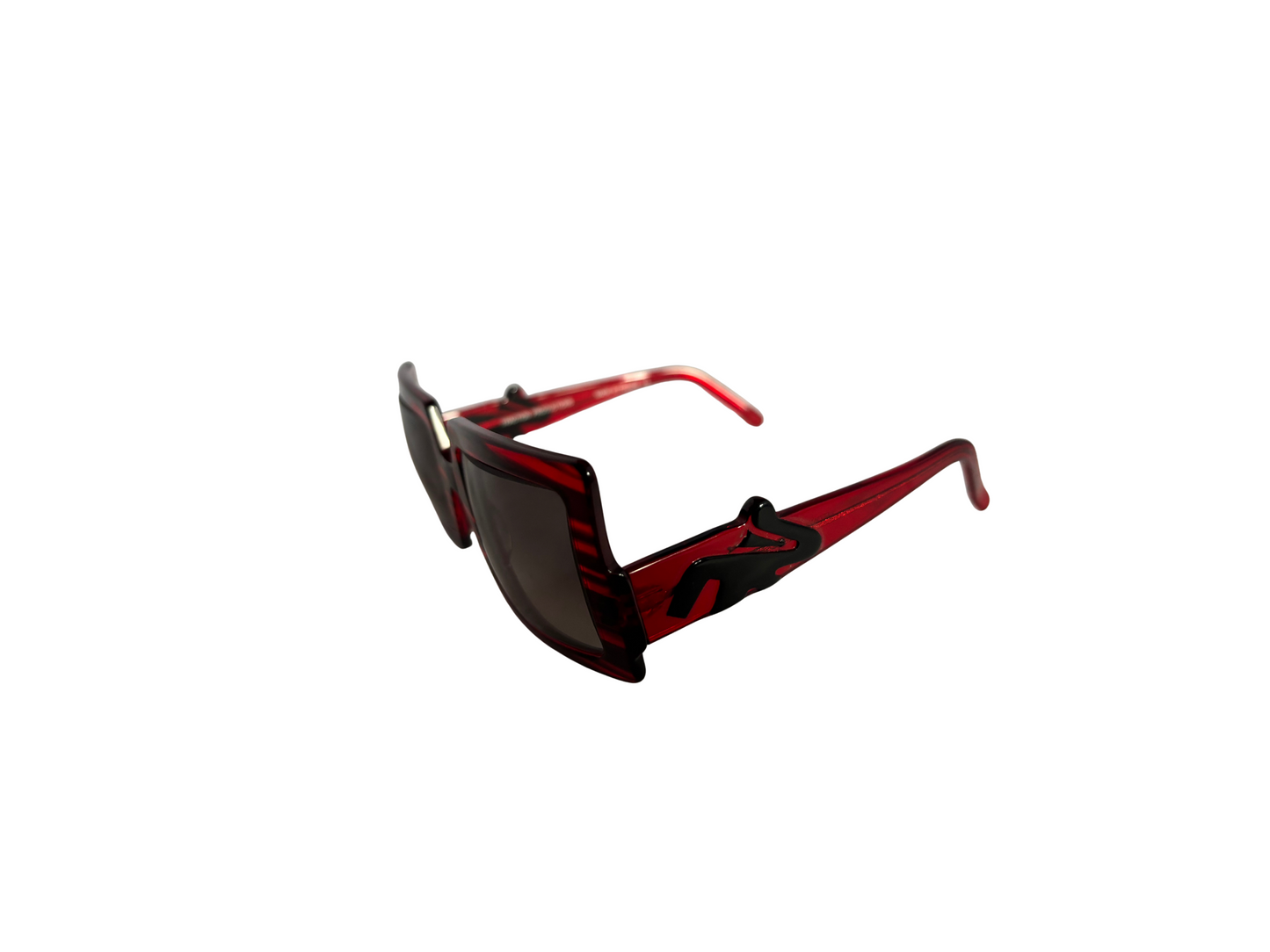 Traction Productions - Lunettes de soleil Vintage rouge et noire - Meonia