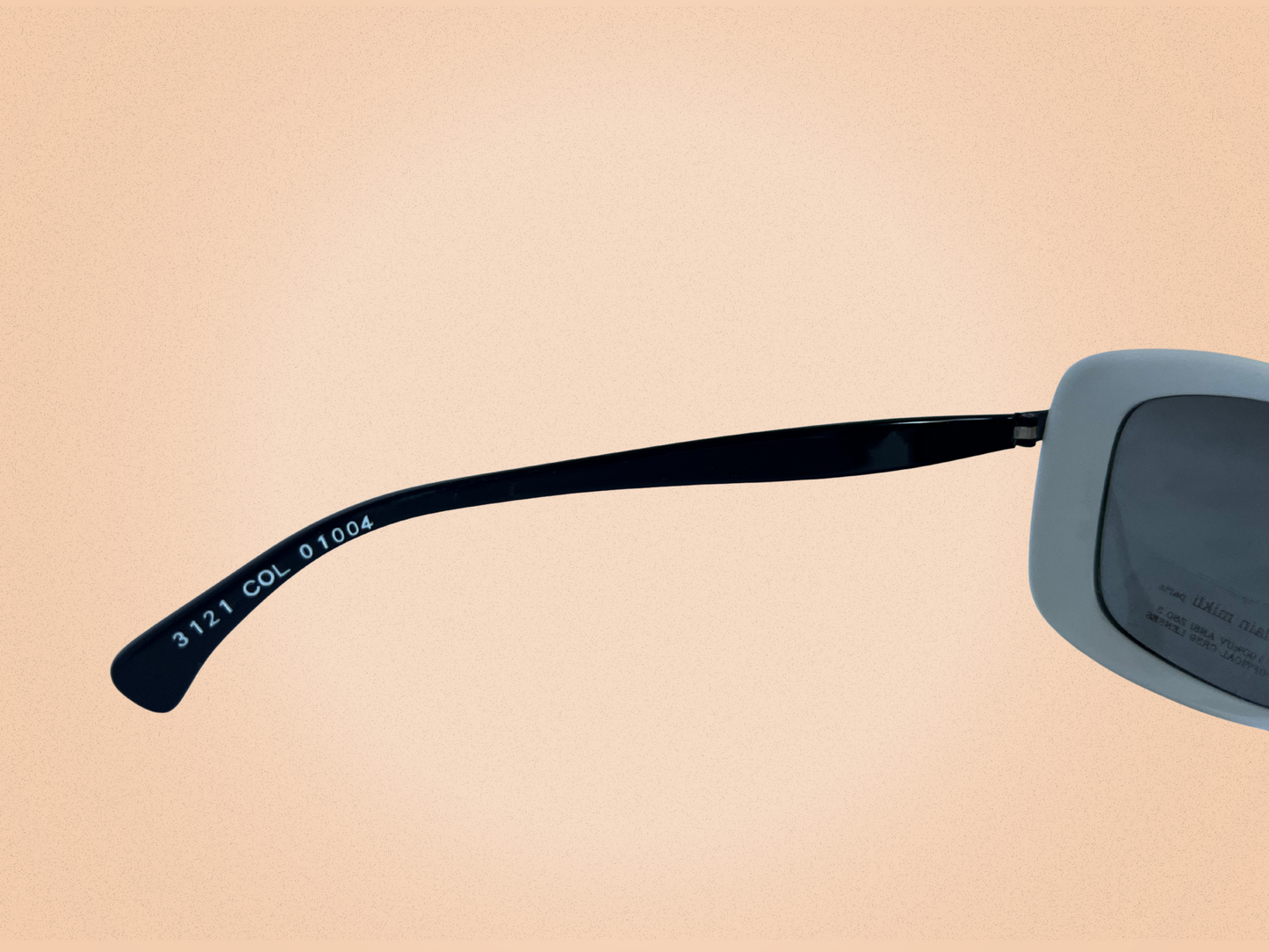 Alain Mikli - Vintage - Modèle 3121 COL 01004 - Lunettes de soleil blanches et noir - Fait main en France