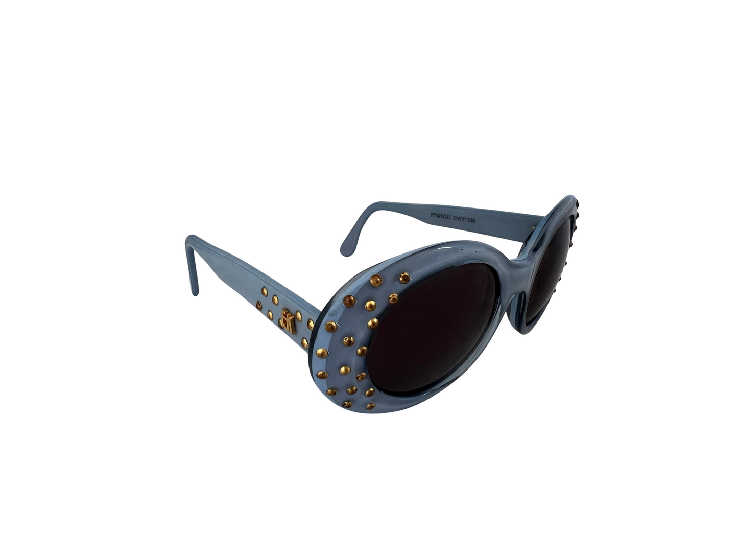 Emmanuelle Khanh - Lunettes de soleil Vintage bleue clair - Modèle 6000 555 220