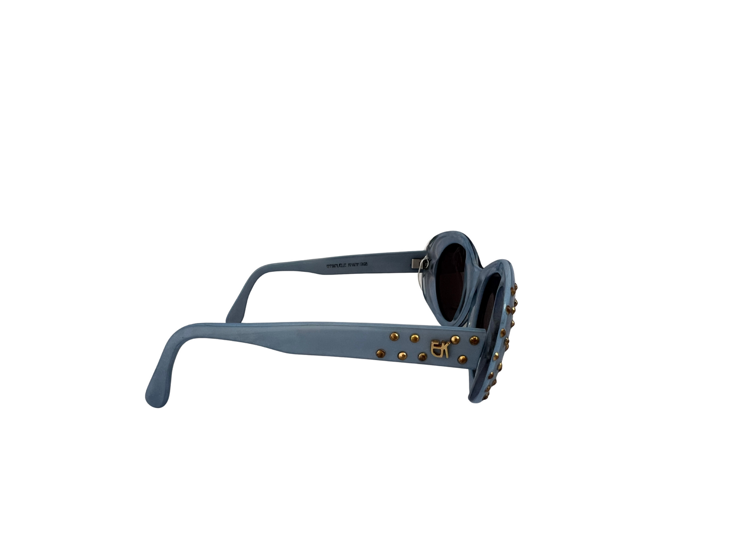 Emmanuelle Khanh - Lunettes de soleil Vintage bleue clair - Modèle 6000 555 220