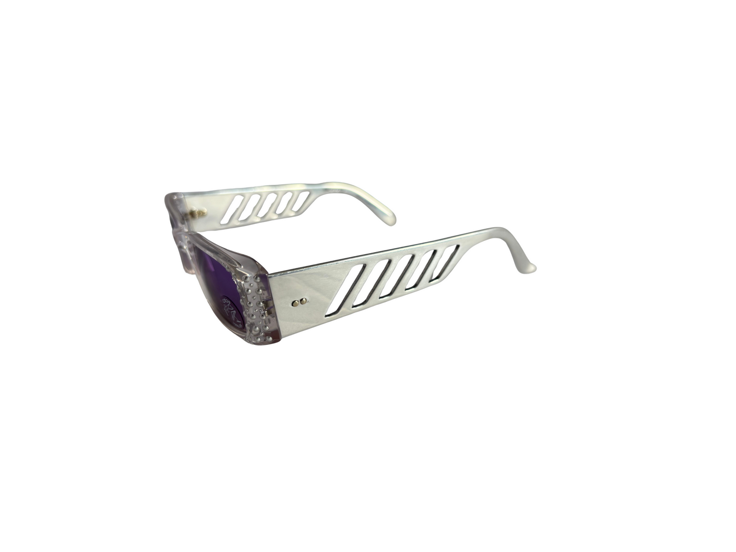 Lunettes de soleil Vintage chrome et transparentes - Sky Eyes JF REY - Modèle Sergio 1413