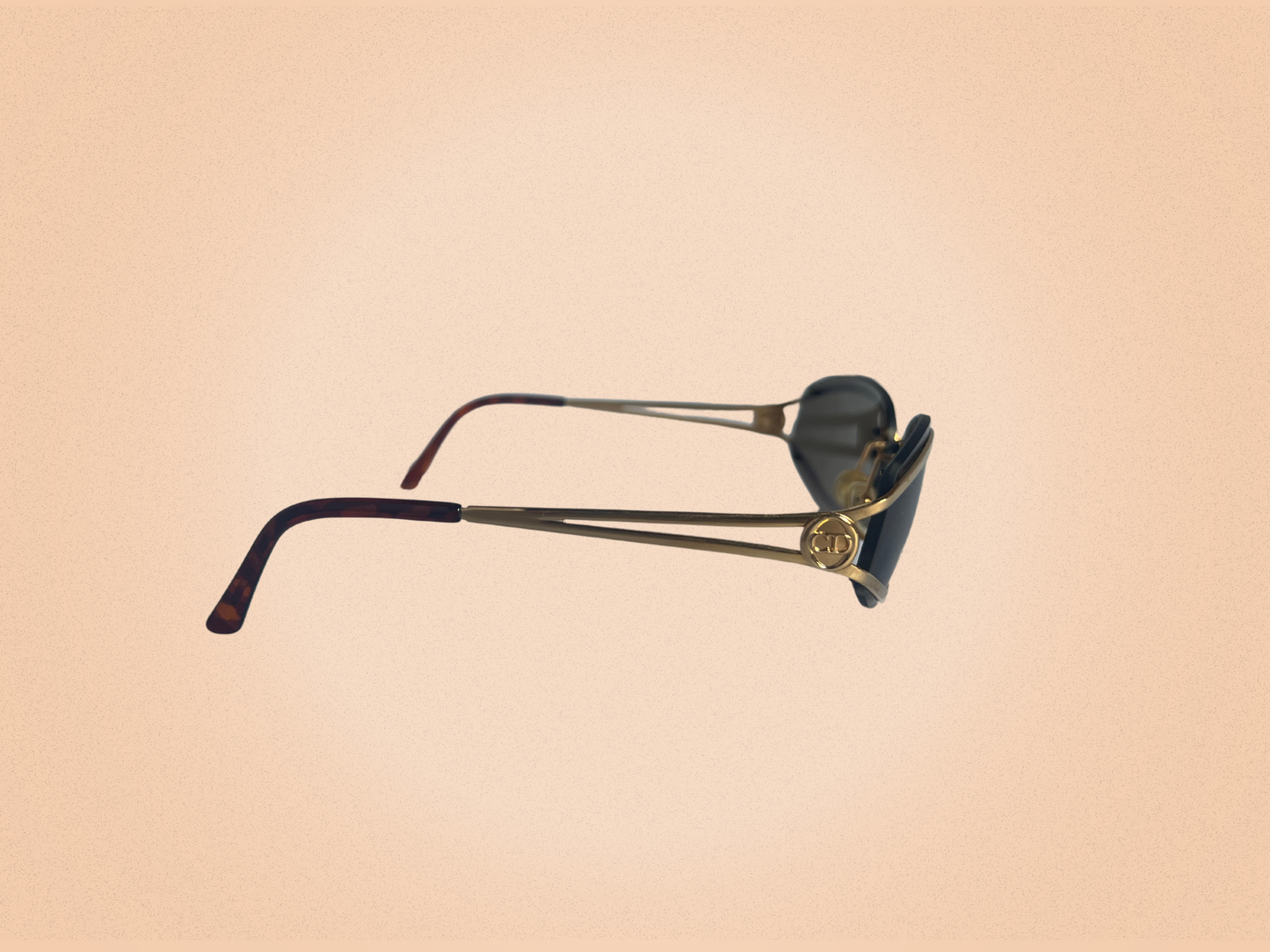 Christian Dior CD 2043 – Lunettes de soleil vintage – Dorées – Made in Austria – Années 80