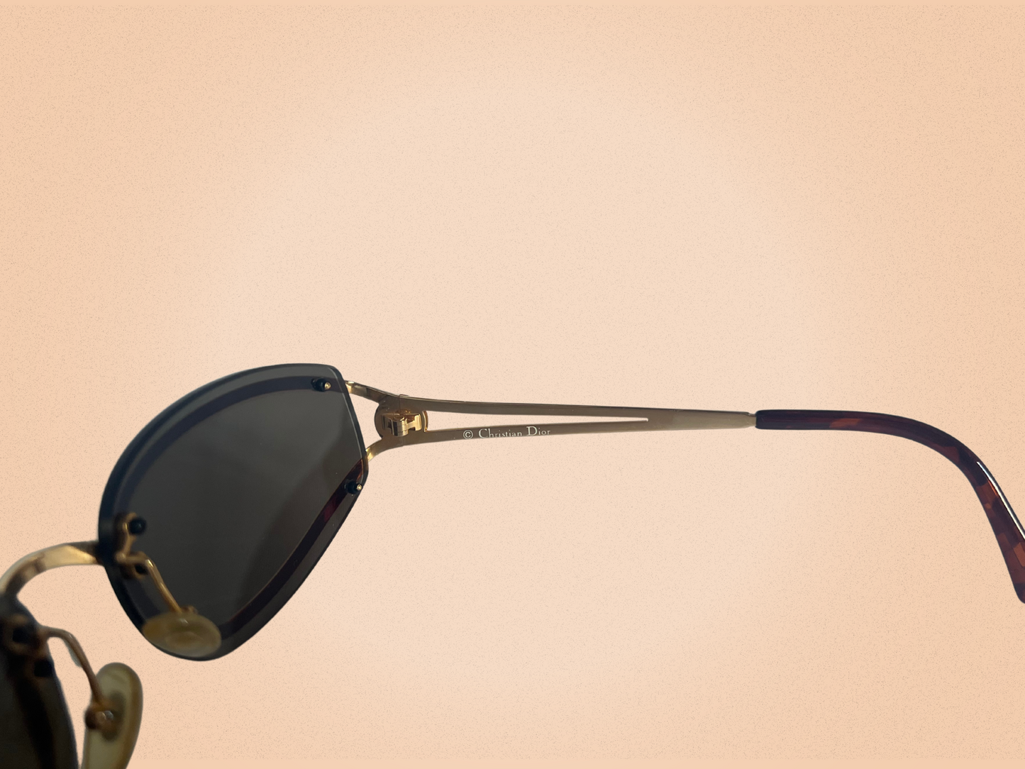 Christian Dior CD 2043 – Lunettes de soleil vintage – Dorées – Made in Austria – Années 80