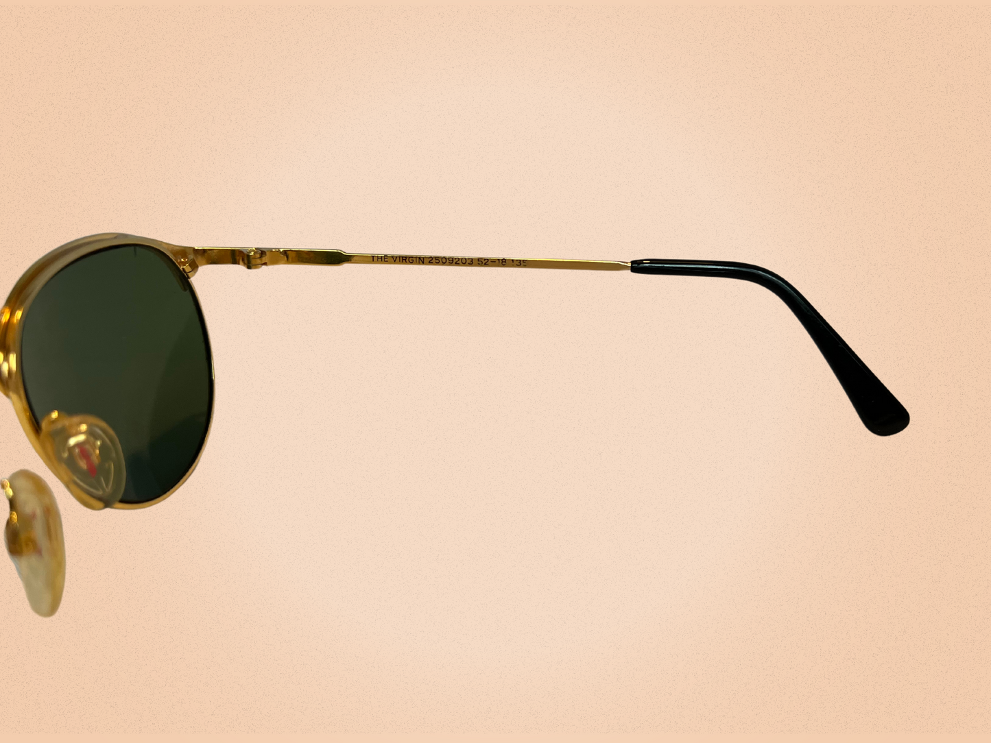 Alpina "The Virgin" – Lunettes de soleil vintage 80s – Modèle 2509203 – Noir & Doré – Collector allemand