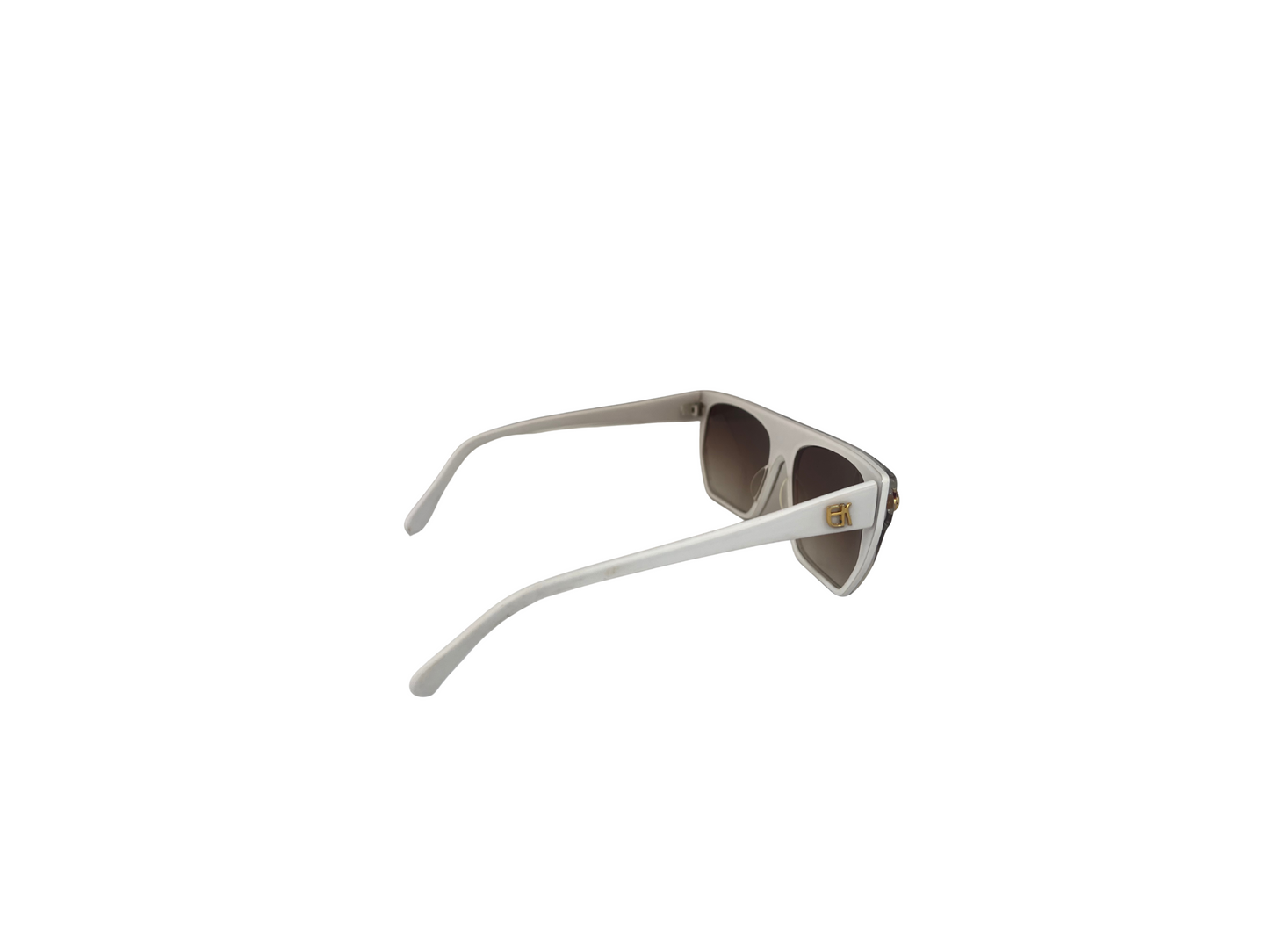 Emmanuelle Khanh - Lunettes de soleil Vintage blanches - Modèle 6060 GCL 77