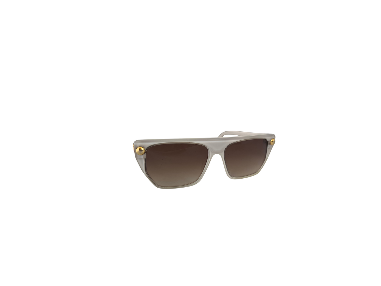 Emmanuelle Khanh - Lunettes de soleil Vintage blanches - Modèle 6060 GCL 77