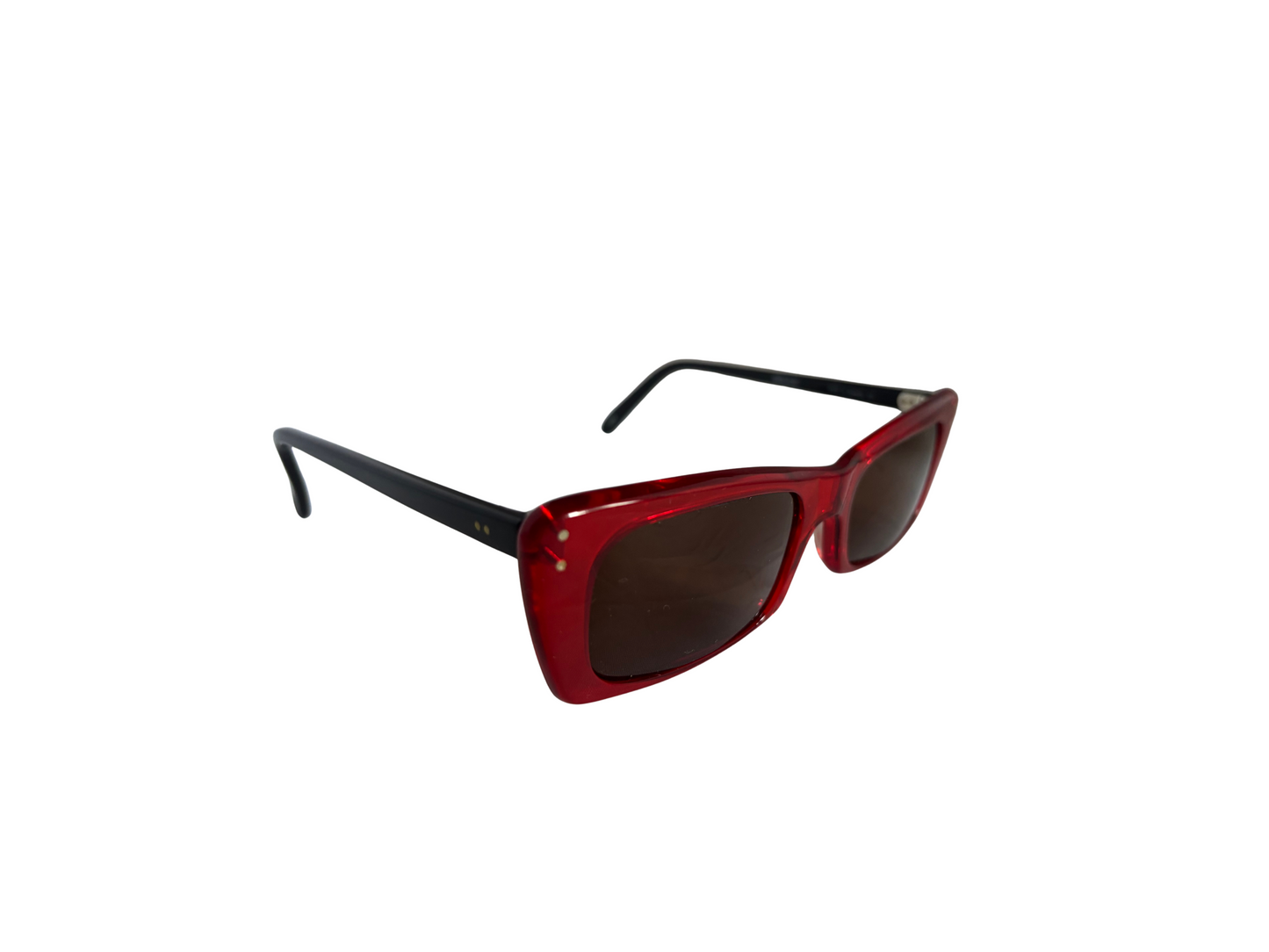 BOZ - Lunettes de soleil Vintage - Rouges et Noires - Made in France