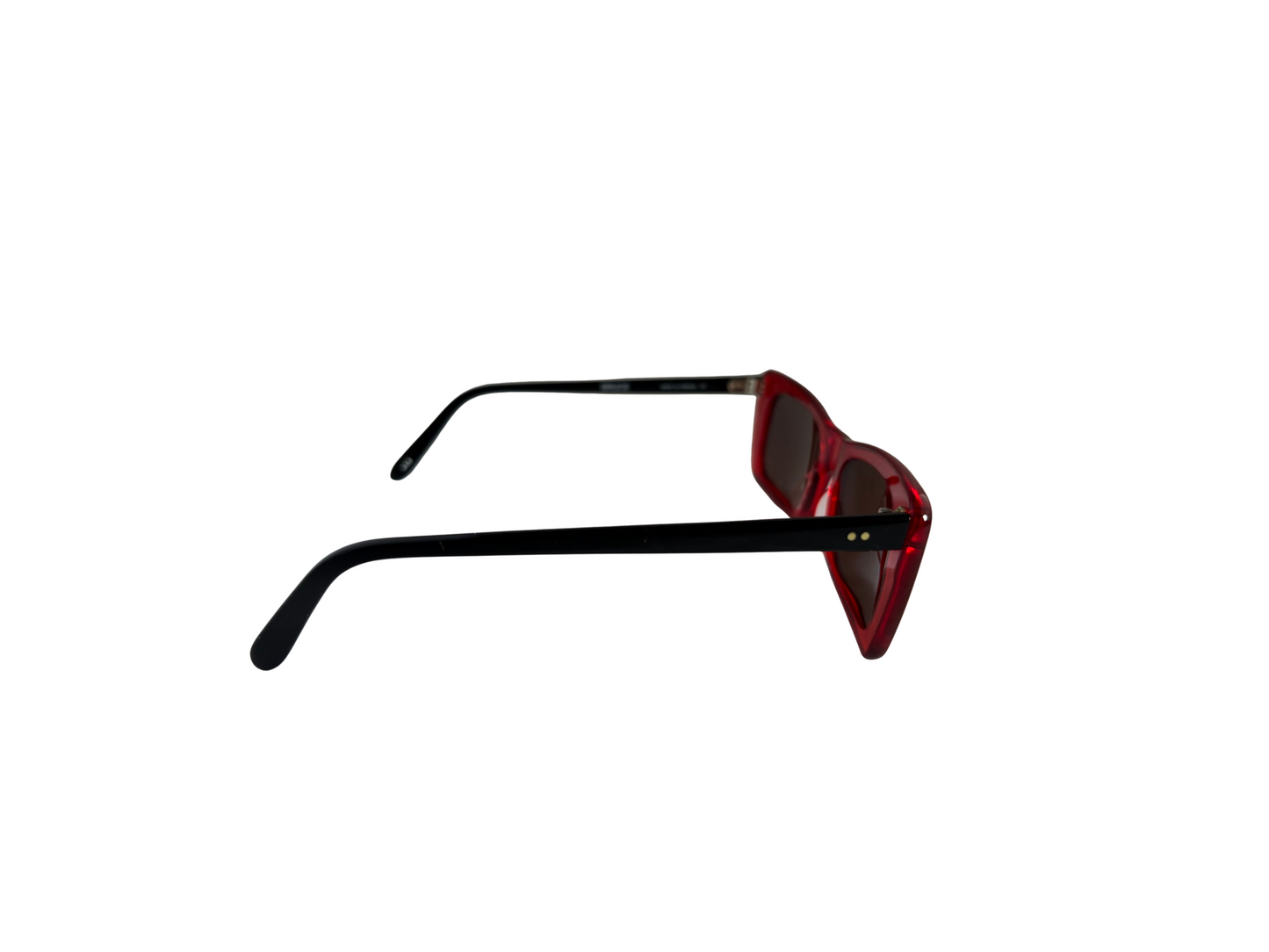 BOZ - Lunettes de soleil Vintage - Rouges et Noires - Made in France