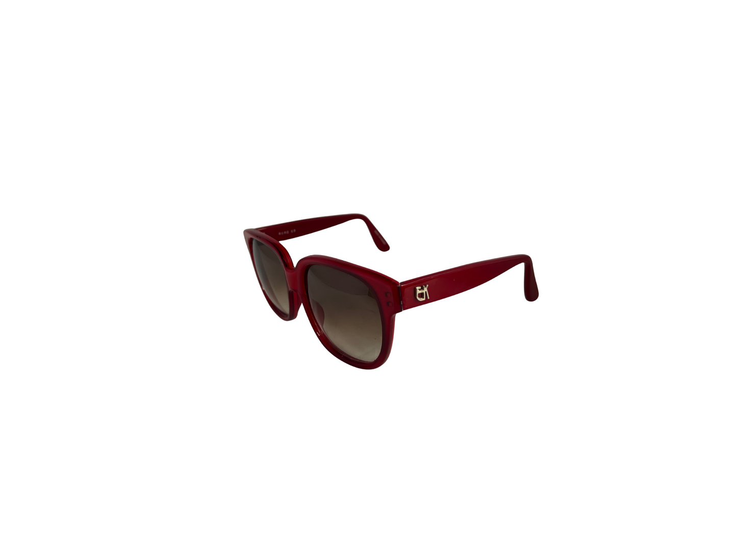 Emmanuelle Kahnh - Lunettes de soleil Vintage Rouges - Modèle 8680 69