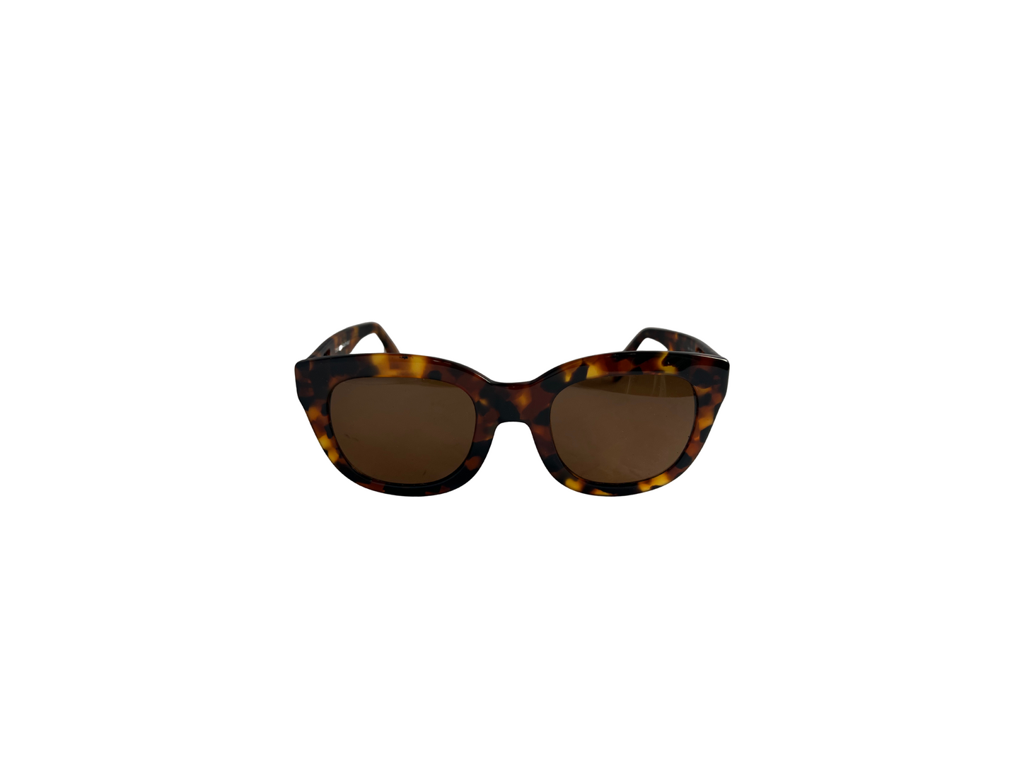 Emmanuelle Kahnh - Lunettes de soleil Vintage marron écailles - Acétate - Made in France