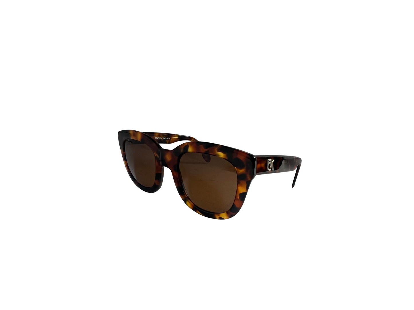 Emmanuelle Kahnh - Lunettes de soleil Vintage marron écailles - Acétate - Made in France