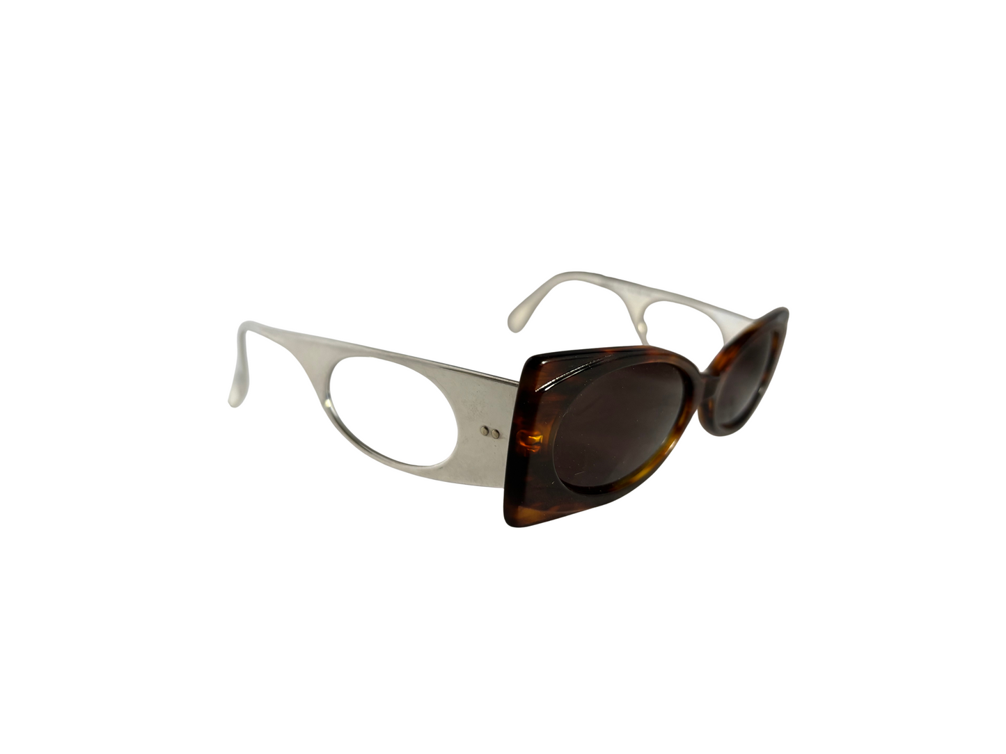 Boz - Lunettes de soleil vintage chrome et marron - modèle ESENCIA - made in France