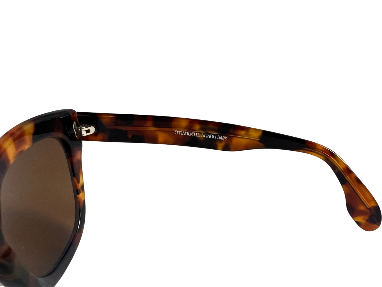 Emmanuelle Kahnh - Lunettes de soleil Vintage marron écailles - Acétate - Made in France