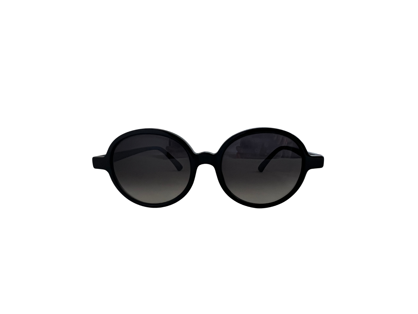 Emmanuelle Kahnh - Lunettes de soleil Vintage rondes - Noir - Handmade in France - Modèle 1300 - 16