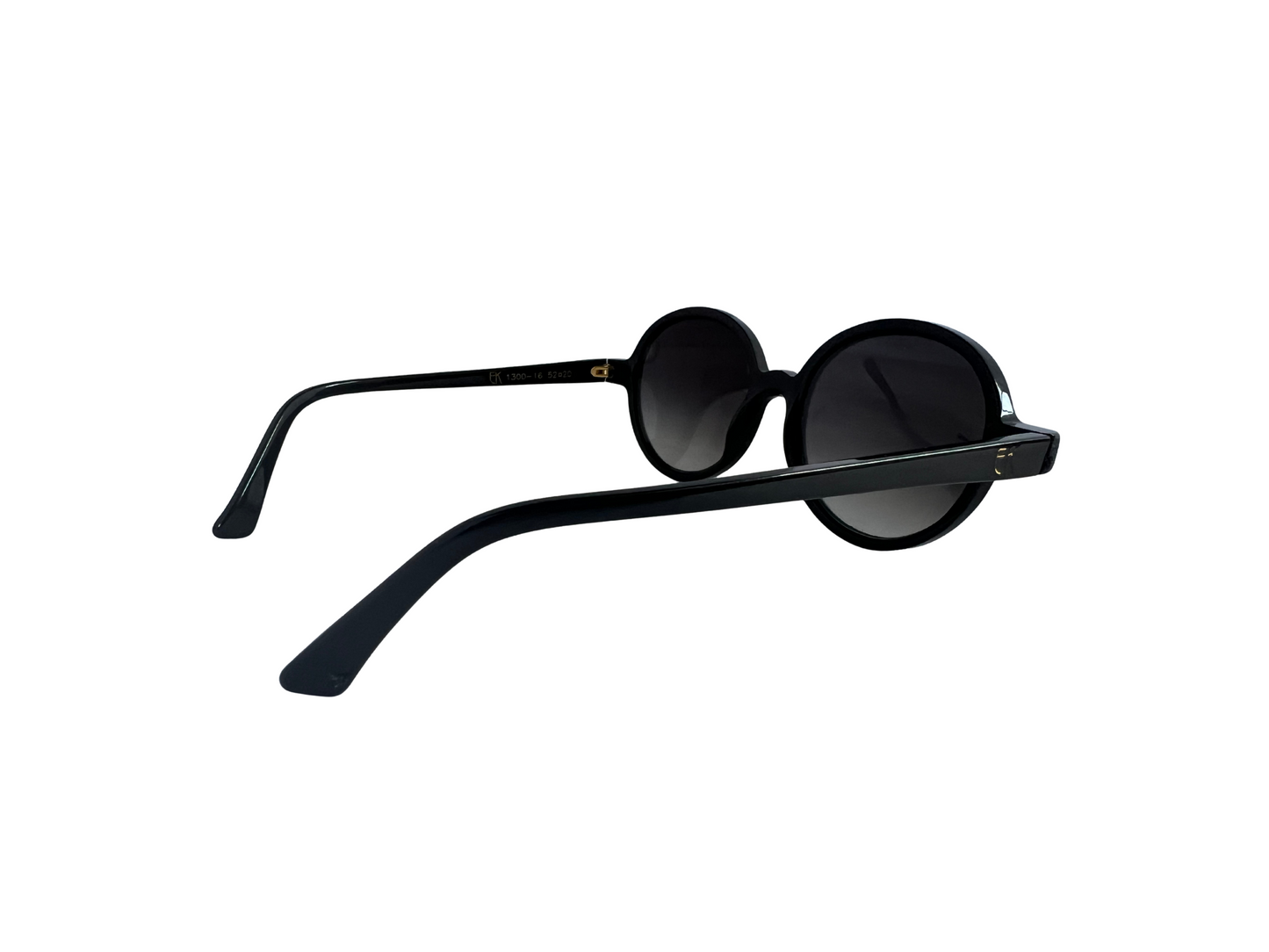 Emmanuelle Kahnh - Lunettes de soleil Vintage rondes - Noir - Handmade in France - Modèle 1300 - 16