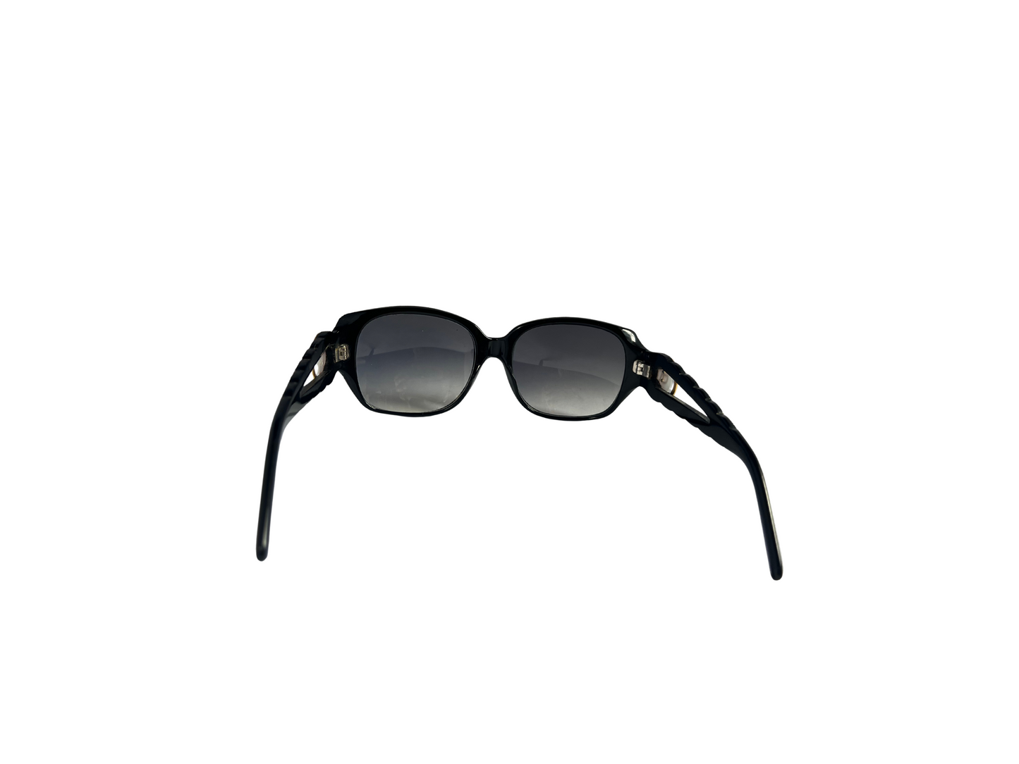 Emmanuelle Khanh - Lunettes de soleil Vintage Noires texturées - Modèle extrêmement rare