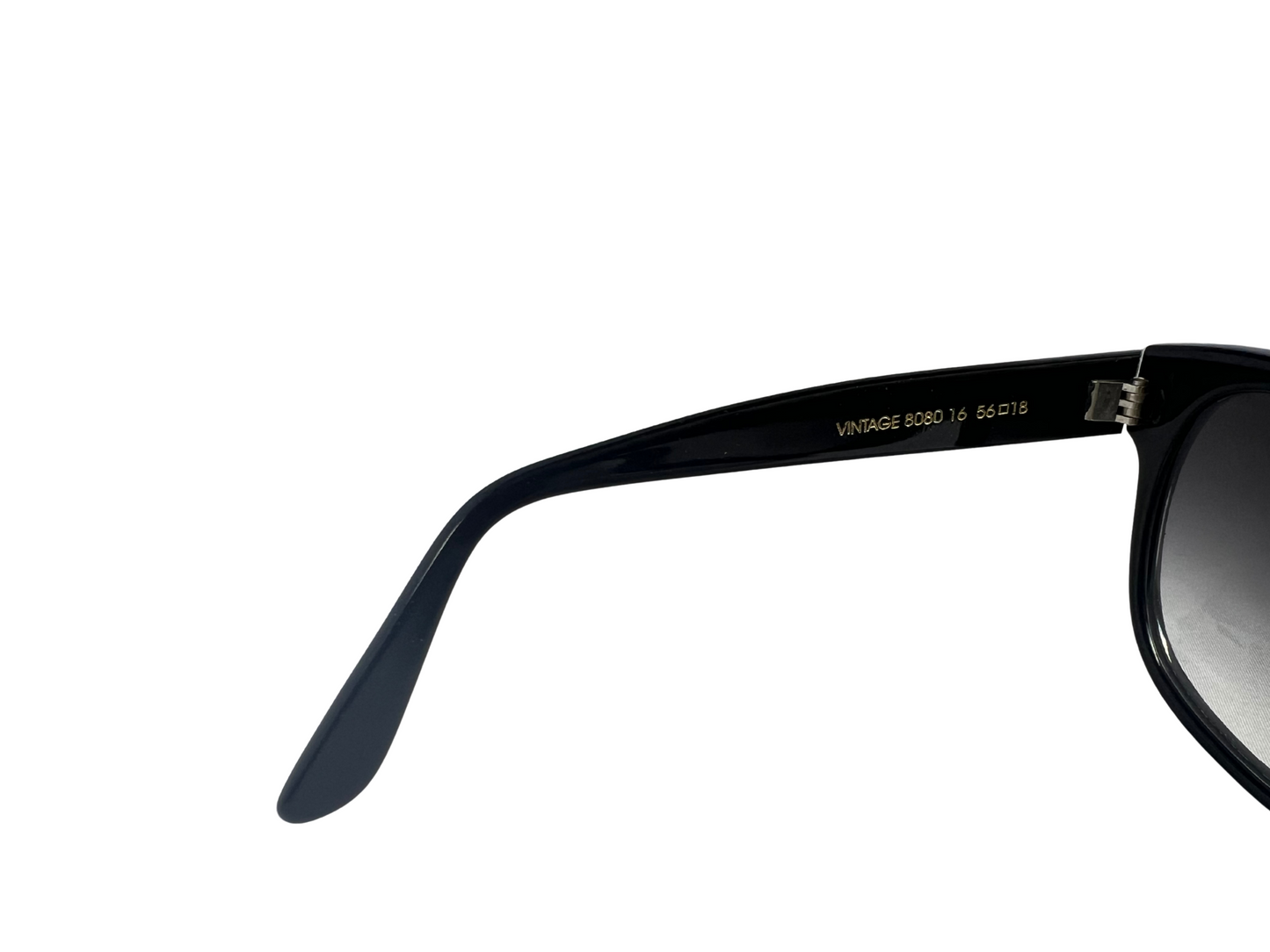 Emmanuelle Kahnh - Lunettes de soleil Vintage Noires - Acétate - Made in France - Vintage 8080 16
