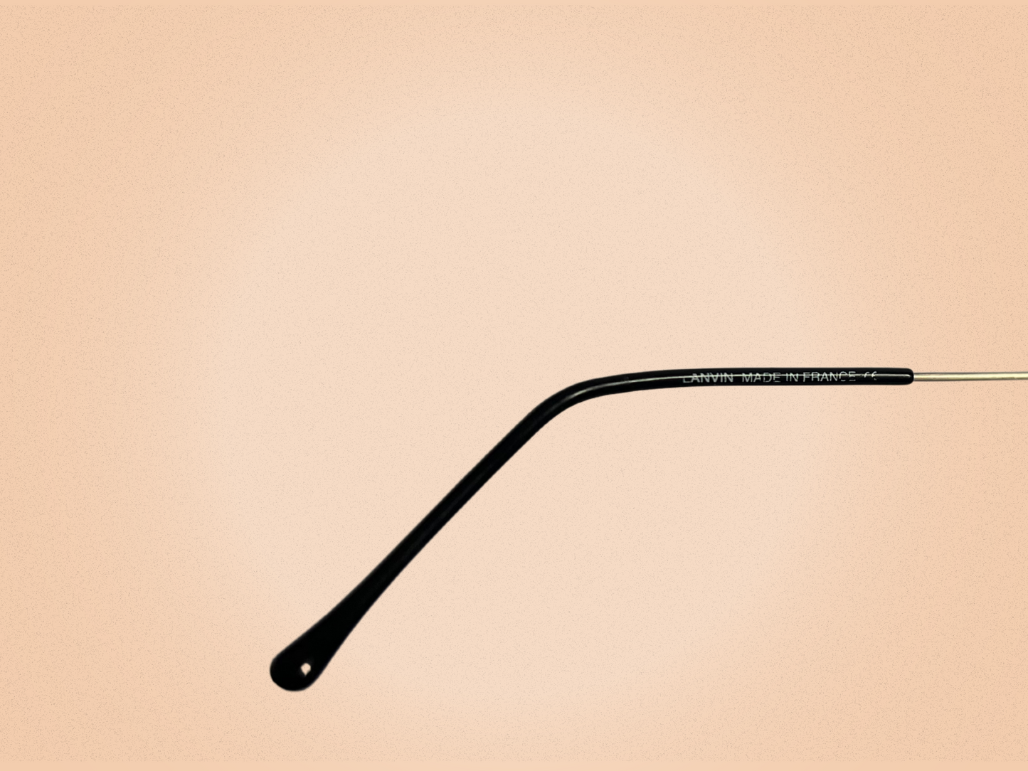Lanvin 1225 C.008 – Lunettes de Vue Vintage – Pourpre & Argent Vieilli – Ovale Mini – Made in France