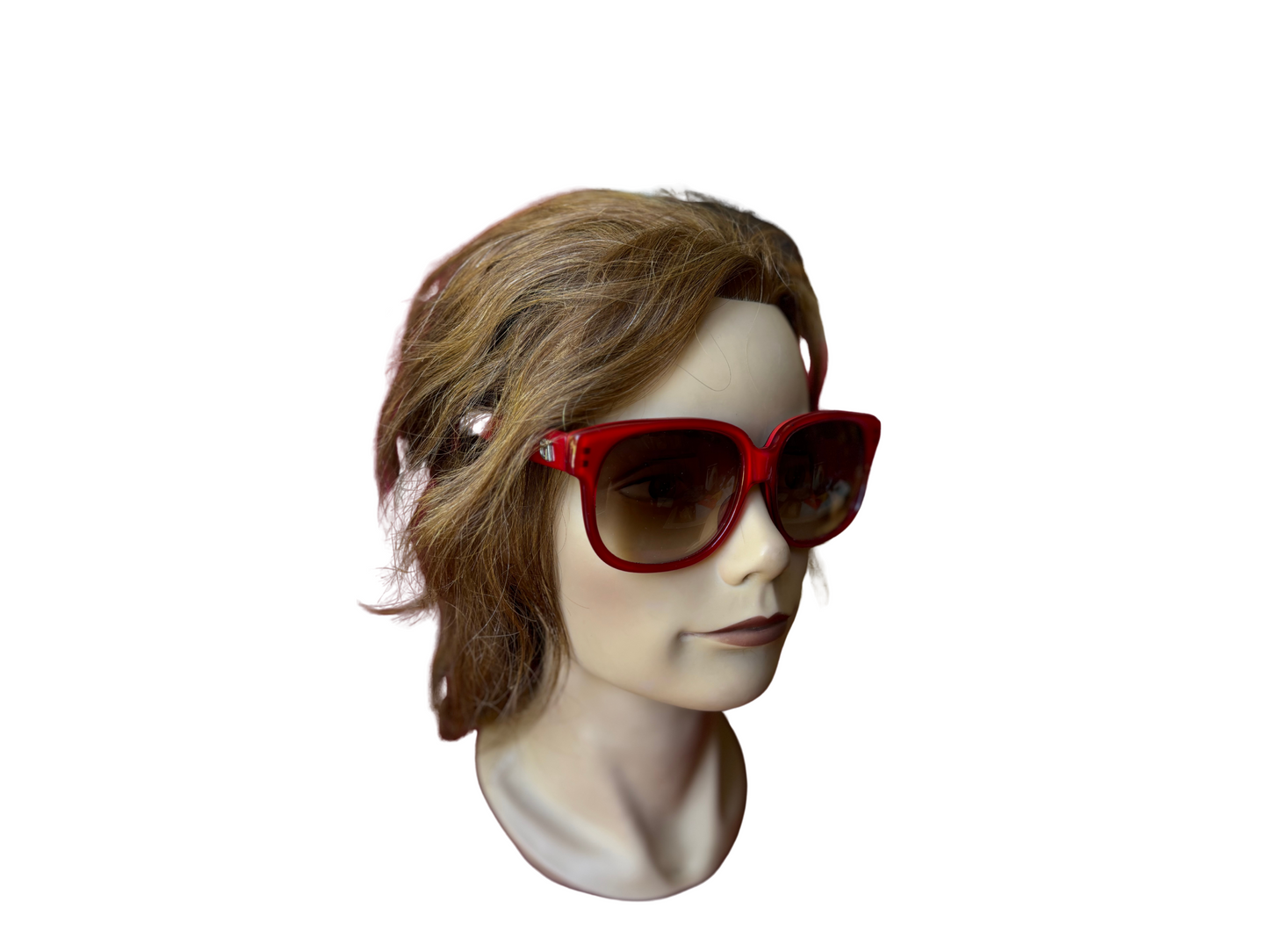 Emmanuelle Kahnh - Lunettes de soleil Vintage Rouges - Modèle 8680 69