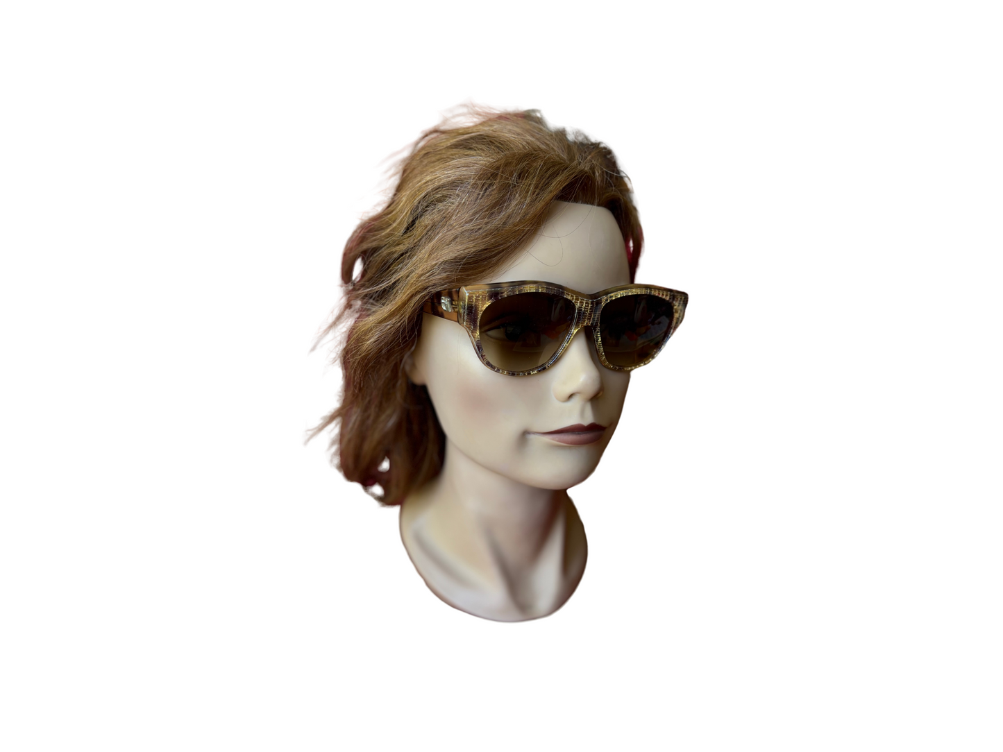 Emmanuelle Khanh - Lunettes de soleil Vintage dorées et violet / bleu - Modèle super rare 15310 4848706