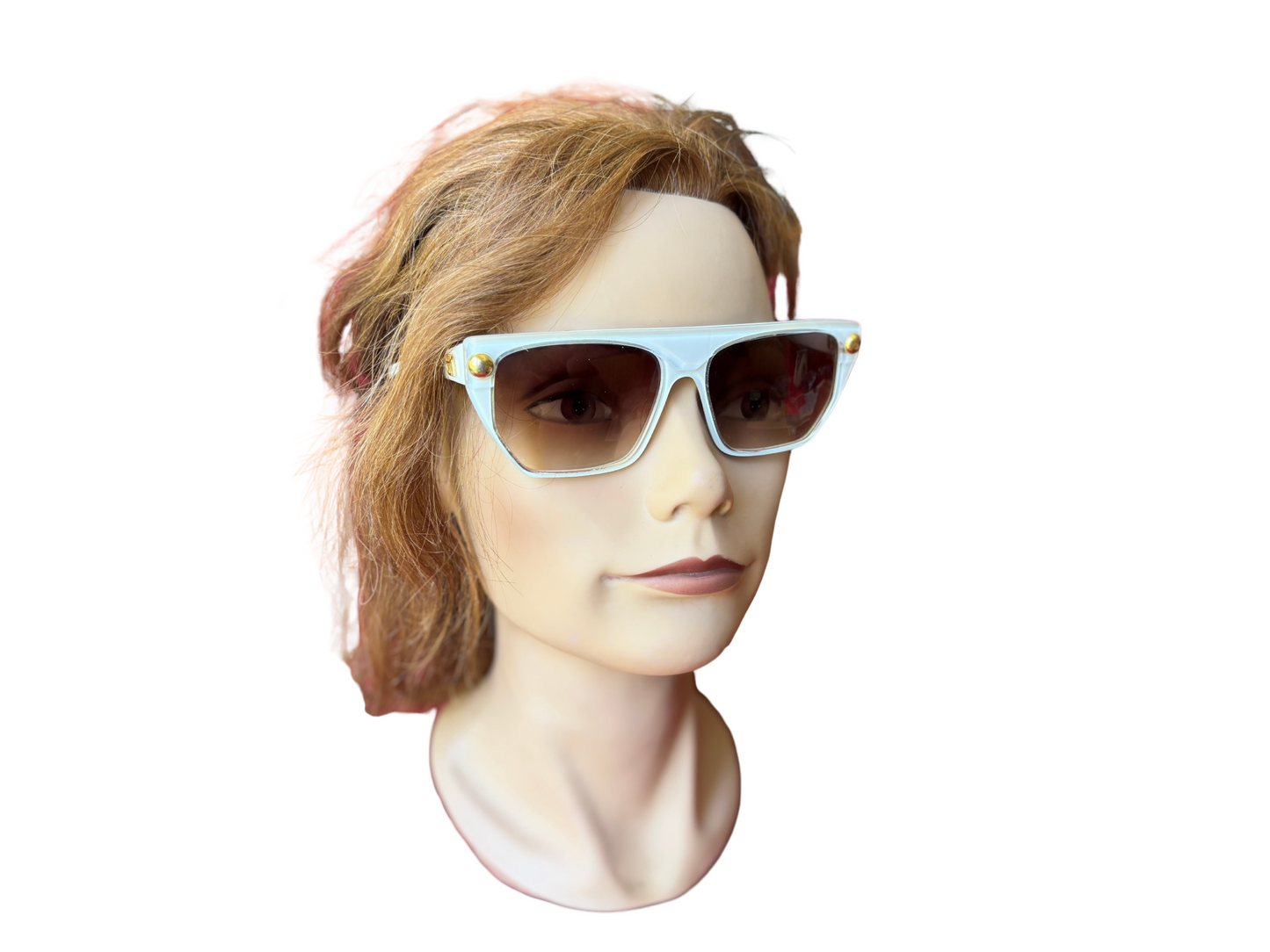 Emmanuelle Khanh - Lunettes de soleil Vintage blanches - Modèle 6060 GCL 77