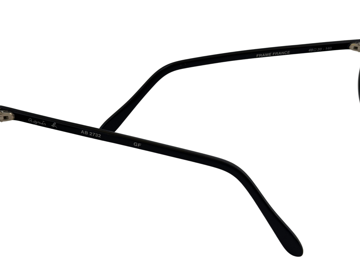 Agnès b. - Lunettes de soleil Argentés vintage - Modèle AB2732 GF - Made in France