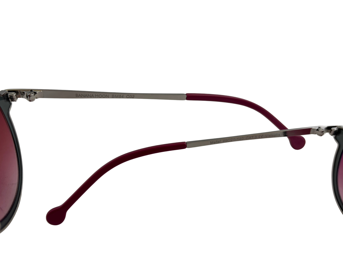 Banana Moon - Lunettes de soleil Vintage en Métal - Made in France - Rose et bleu-vert