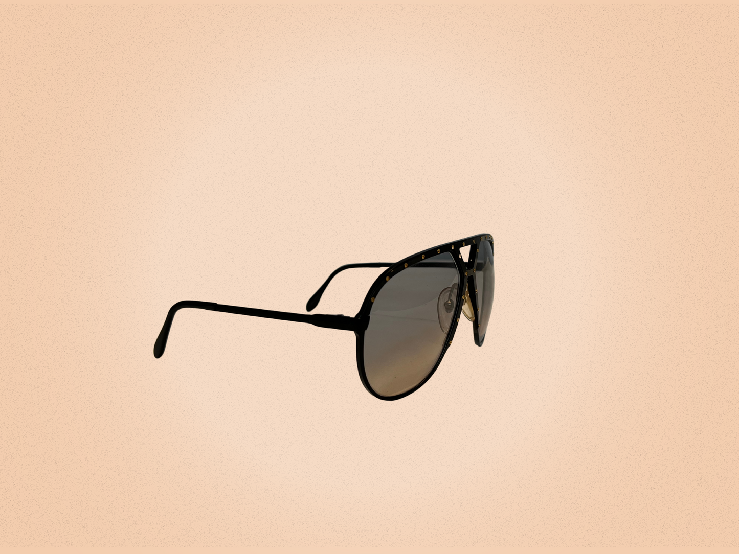 Alpina M1 – Lunettes de soleil vintage noires & dorées – Fabriquées en Allemagne de l’Ouest – Modèle emblématique des années 80