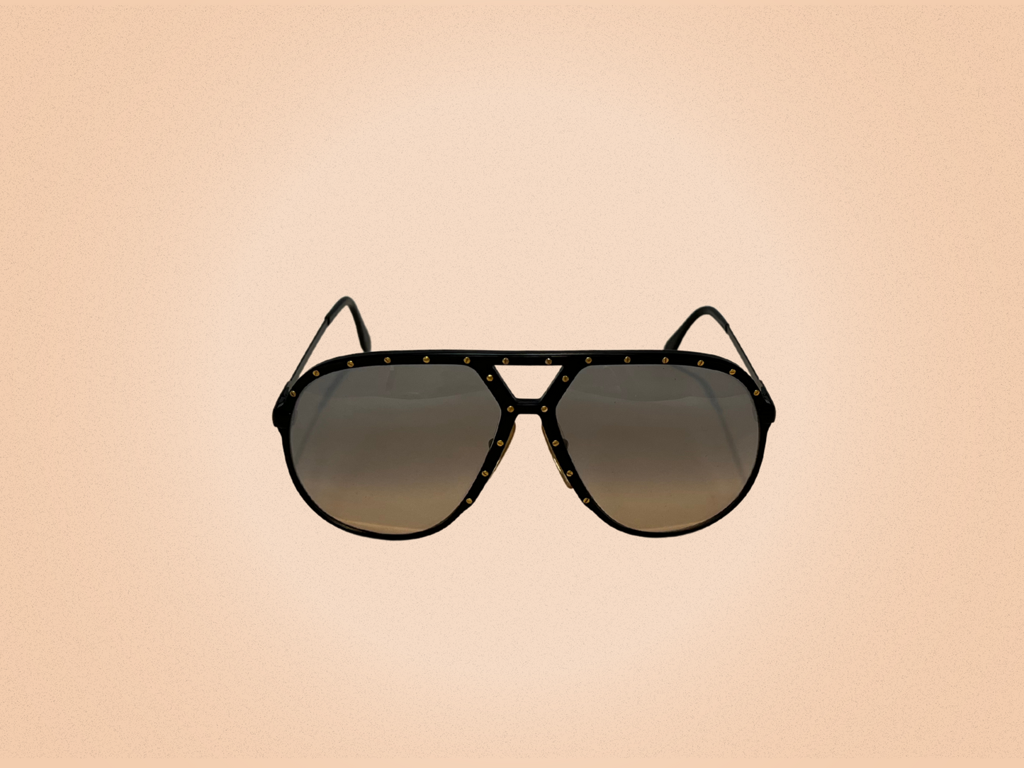 Alpina M1 – Lunettes de soleil vintage noires & dorées – Fabriquées en Allemagne de l’Ouest – Modèle emblématique des années 80