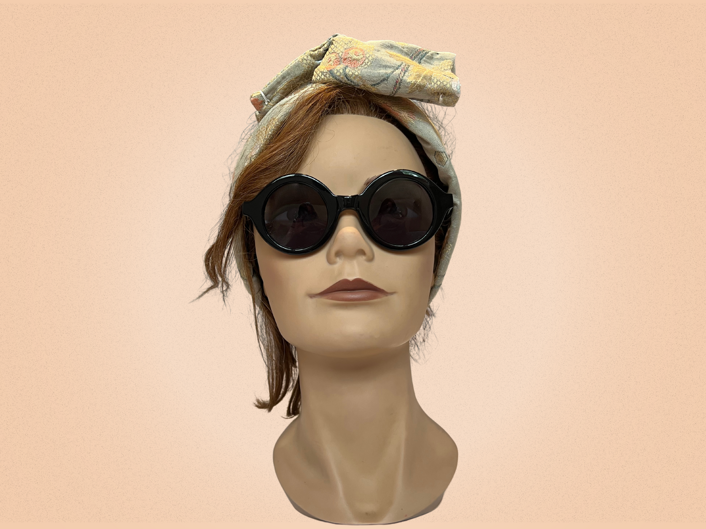 Lunettes de Soleil Vintage Et Vous Paris – Modèle 1B008 BPLA 001 – Monture Ronde Noire Brillante – Fabriquées en France