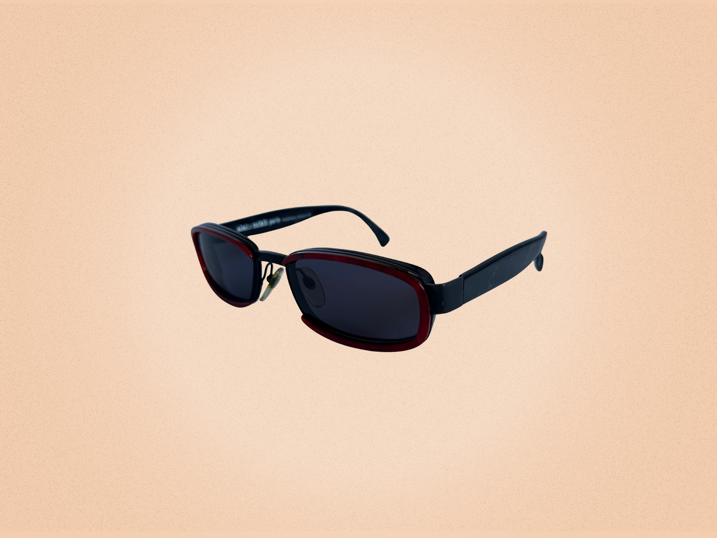 Alain Mikli - Lunettes de soleil rouge et noir Vintage - Modèle 3234 COL 01123 - Fait main en France