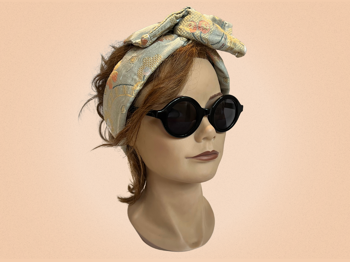 Lunettes de Soleil Vintage Et Vous Paris – Modèle 1B008 BPLA 001 – Monture Ronde Noire Brillante – Fabriquées en France
