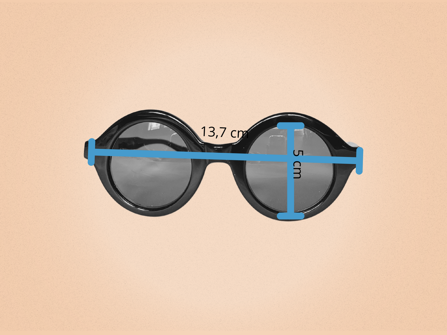 Lunettes de Soleil Vintage Et Vous Paris – Modèle 1B008 BPLA 001 – Monture Ronde Noire Brillante – Fabriquées en France