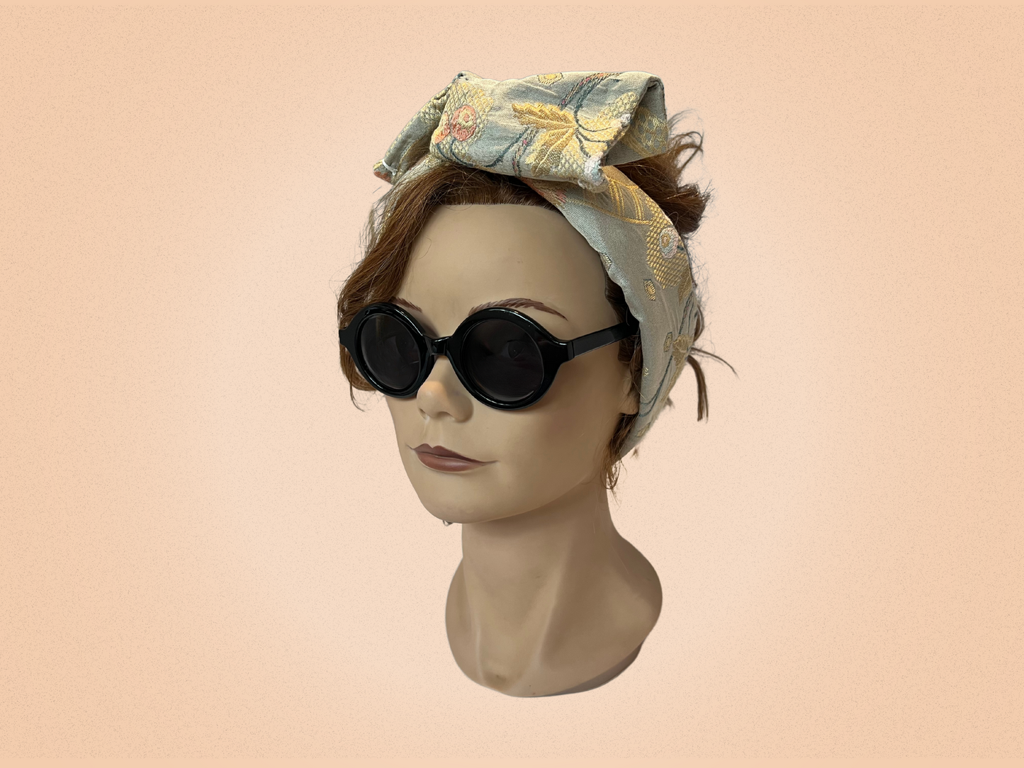 Lunettes de Soleil Vintage Et Vous Paris – Modèle 1B008 BPLA 001 – Monture Ronde Noire Brillante – Fabriquées en France