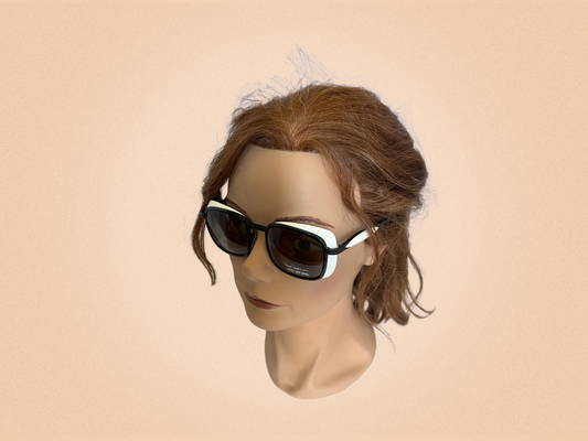 Alain Mikli - Vintage - Modèle 3121 COL 01004 - Lunettes de soleil blanches et noir - Fait main en France