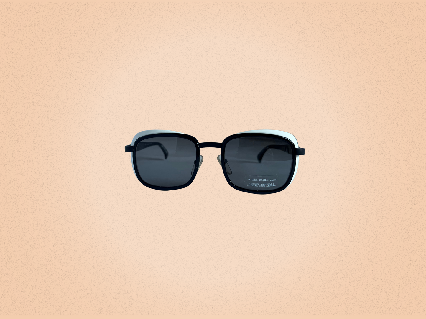 Alain Mikli - Vintage - Modèle 3121 COL 01004 - Lunettes de soleil blanches et noir - Fait main en France