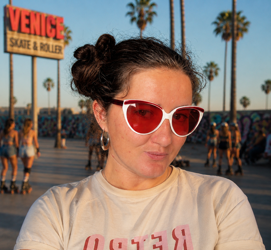 Jean Clément – Lunettes de soleil vintage – Cat-eye – Modèle "MELAINE"