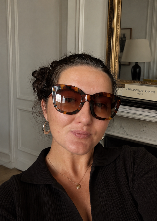 Prototype de créateur – Lunettes de soleil vintage – Cat-eye oversize – Fabrication française