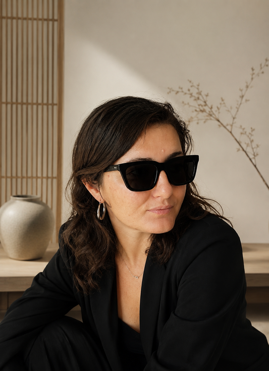 VAANYARD - Lunettes de soleil vintage - Modèle 006S – Minimalisme contemporain en acétate épais