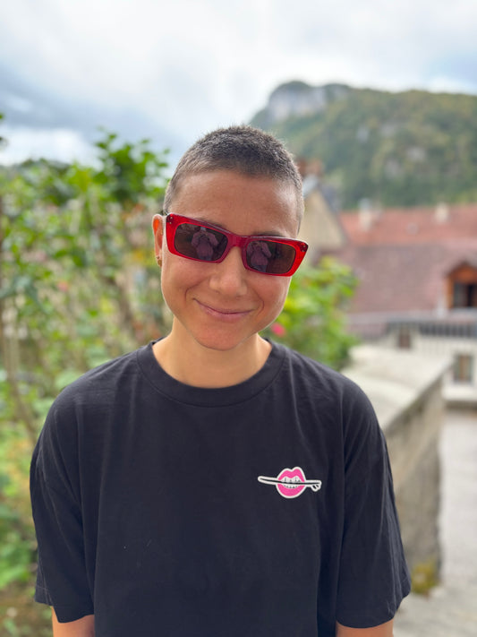 BOZ - Lunettes de soleil Vintage - Rouges et Noires - Made in France