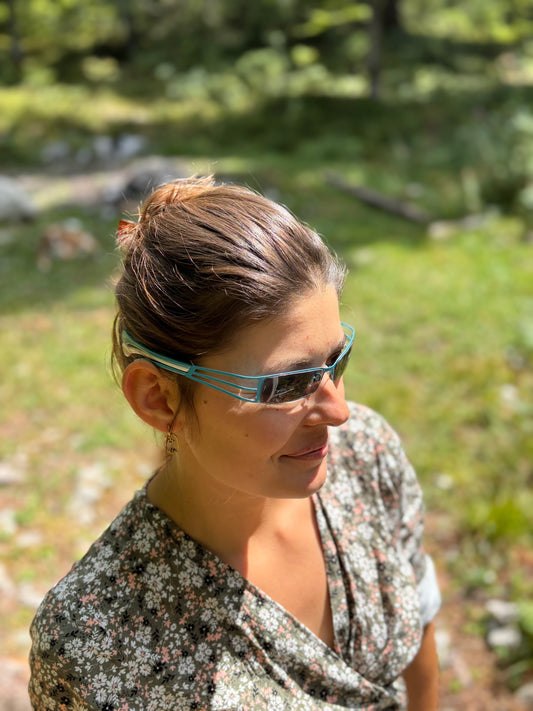 BOZ Lunettes de soleil de collection bleues et blanches - JF REY - INSECKT - Made in France