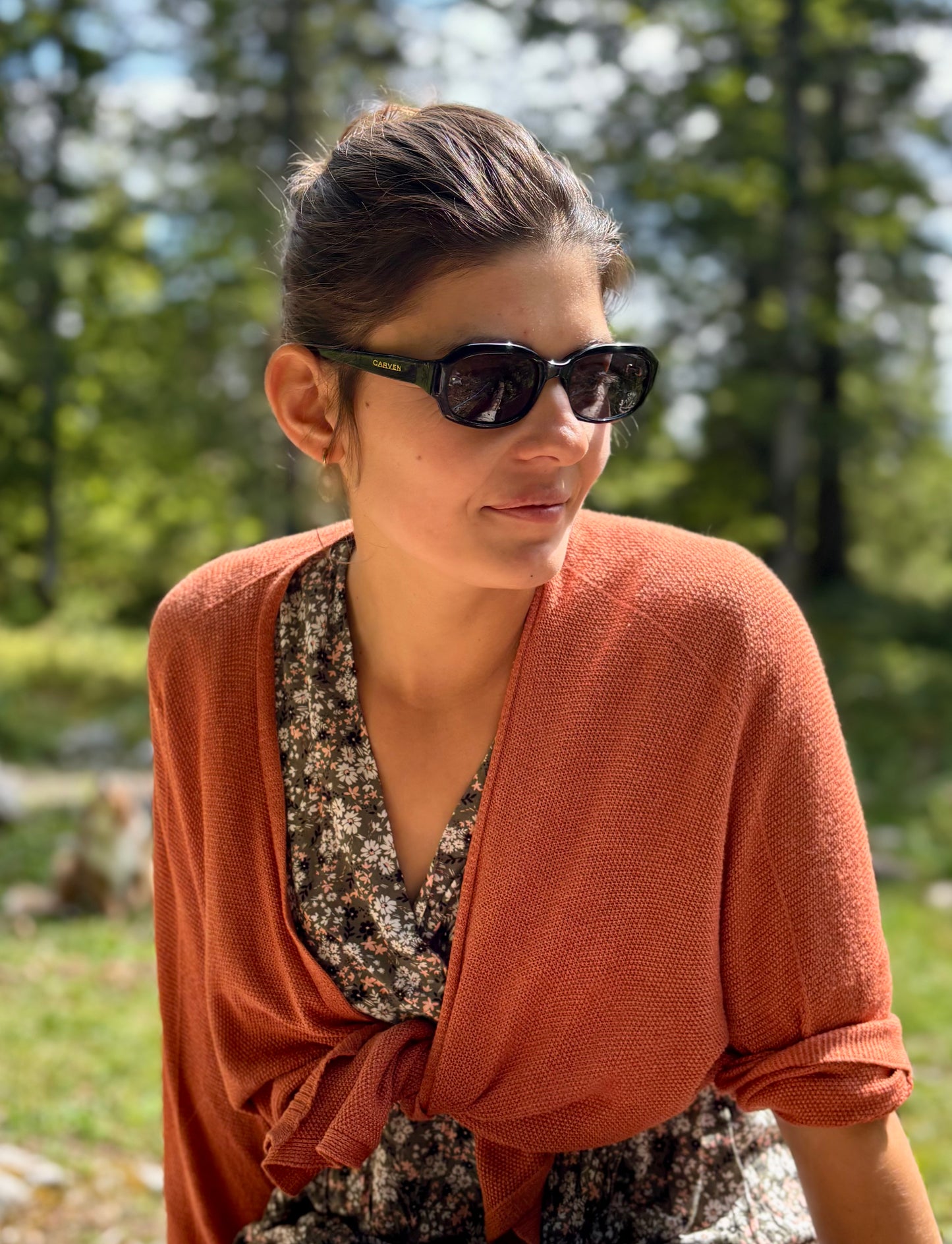Carven - Lunettes de soleil Noires Vintage - Modèle CA359 C2 - Handmade in France