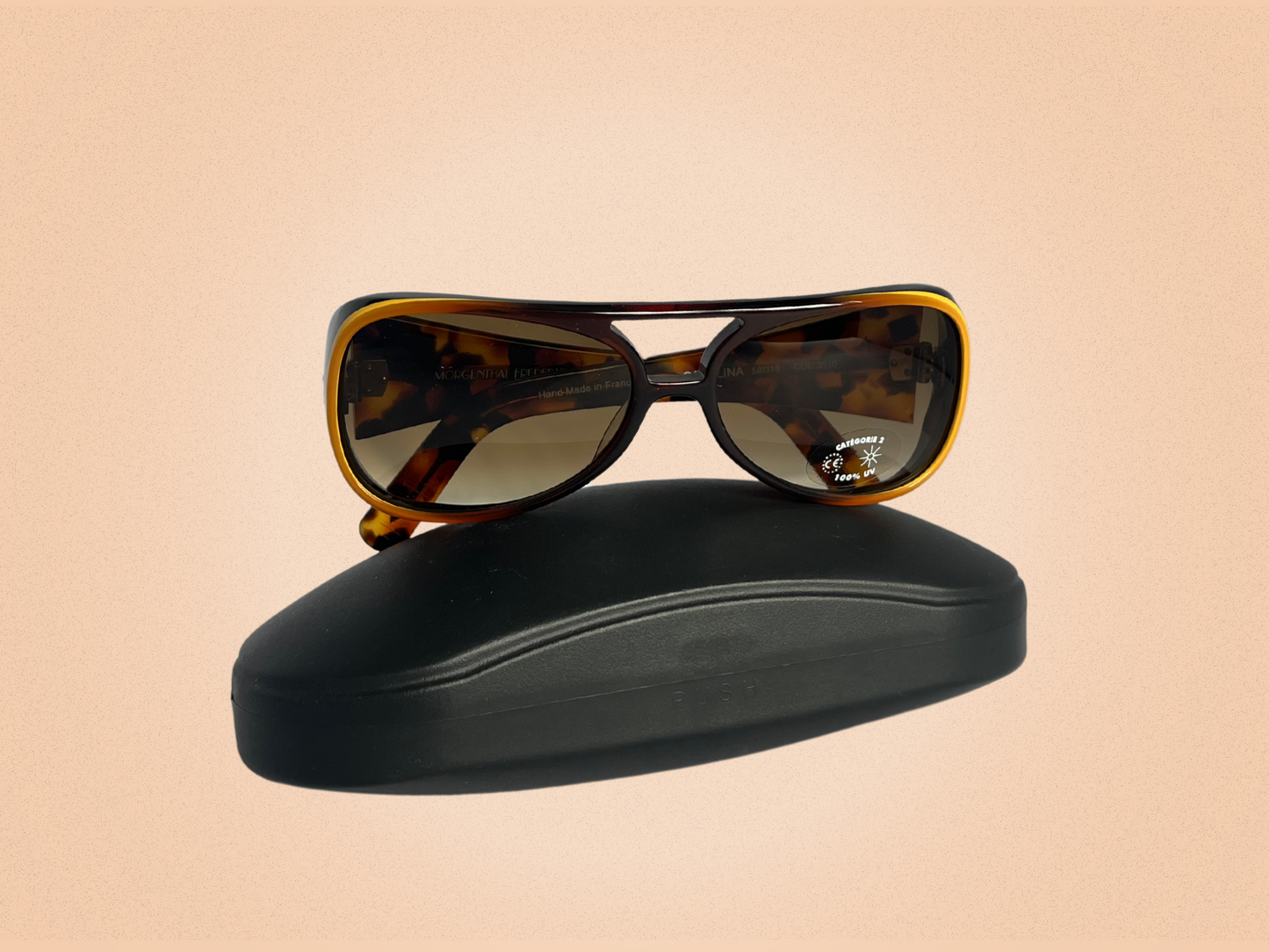 Morgenthal Frederics – Lunettes de soleil vintage "Catalina" – Acétate écaille – Fabriquées à la main en France 🇫🇷