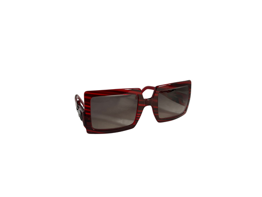 Traction Productions - Lunettes de soleil Vintage rouge et noire - Meonia
