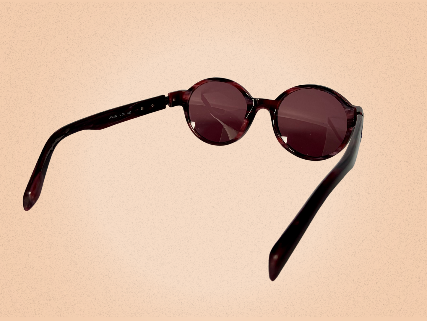 Lanvin – Lunettes de soleil vintage bordeaux LV4122 – Élégance française intemporelle