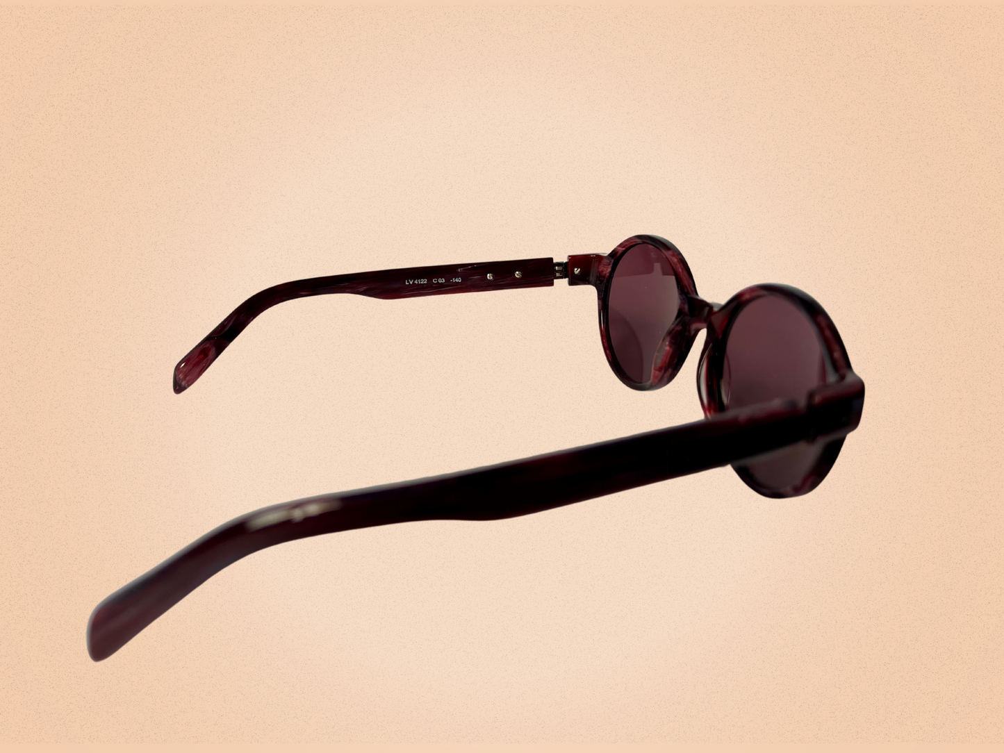 Lanvin – Lunettes de soleil vintage bordeaux LV4122 – Élégance française intemporelle