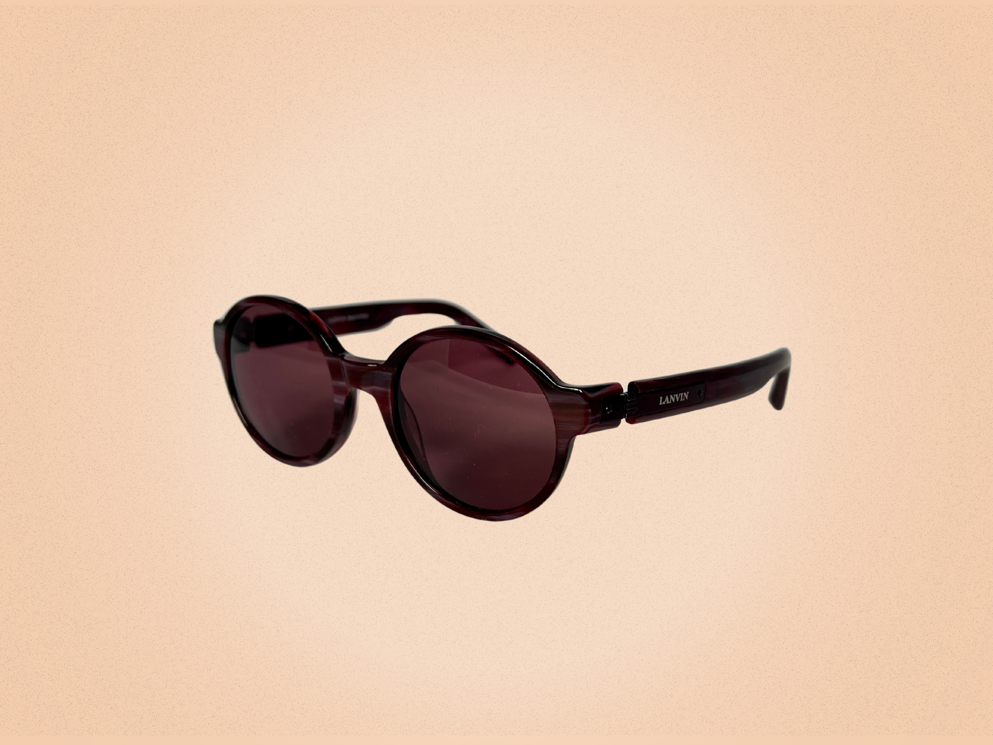Lanvin – Lunettes de soleil vintage bordeaux LV4122 – Élégance française intemporelle