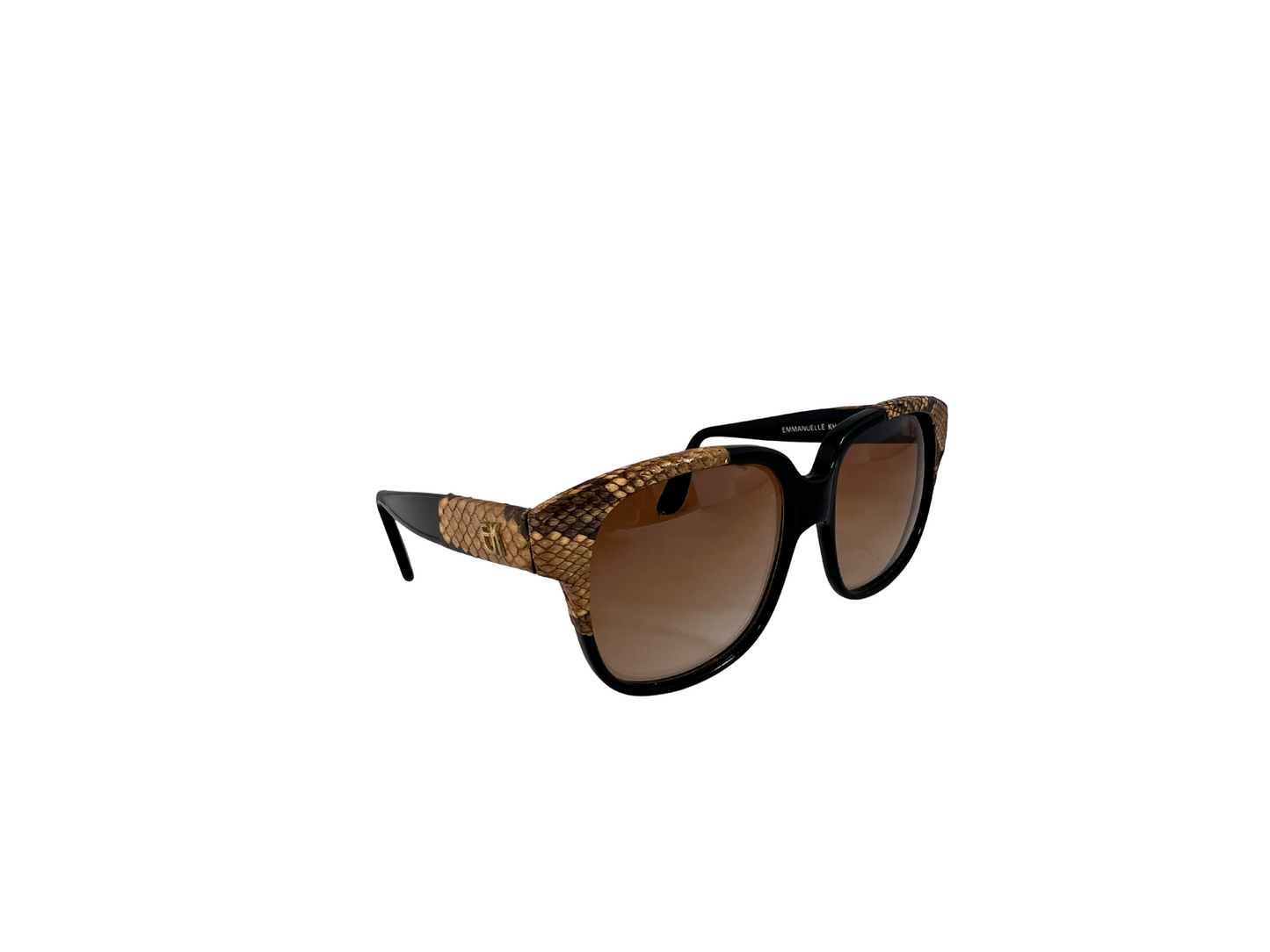 Emmanuelle Khanh - Lunettes de soleil Vintage en Pyhton - Modèle 8780 16 PP