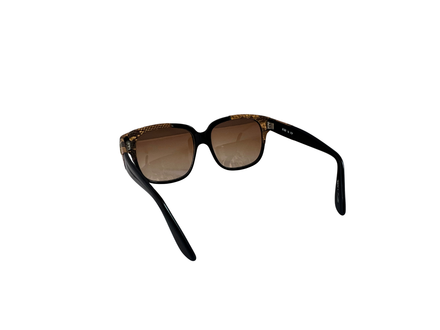 Emmanuelle Khanh - Lunettes de soleil Vintage en Pyhton - Modèle 8780 16 PP